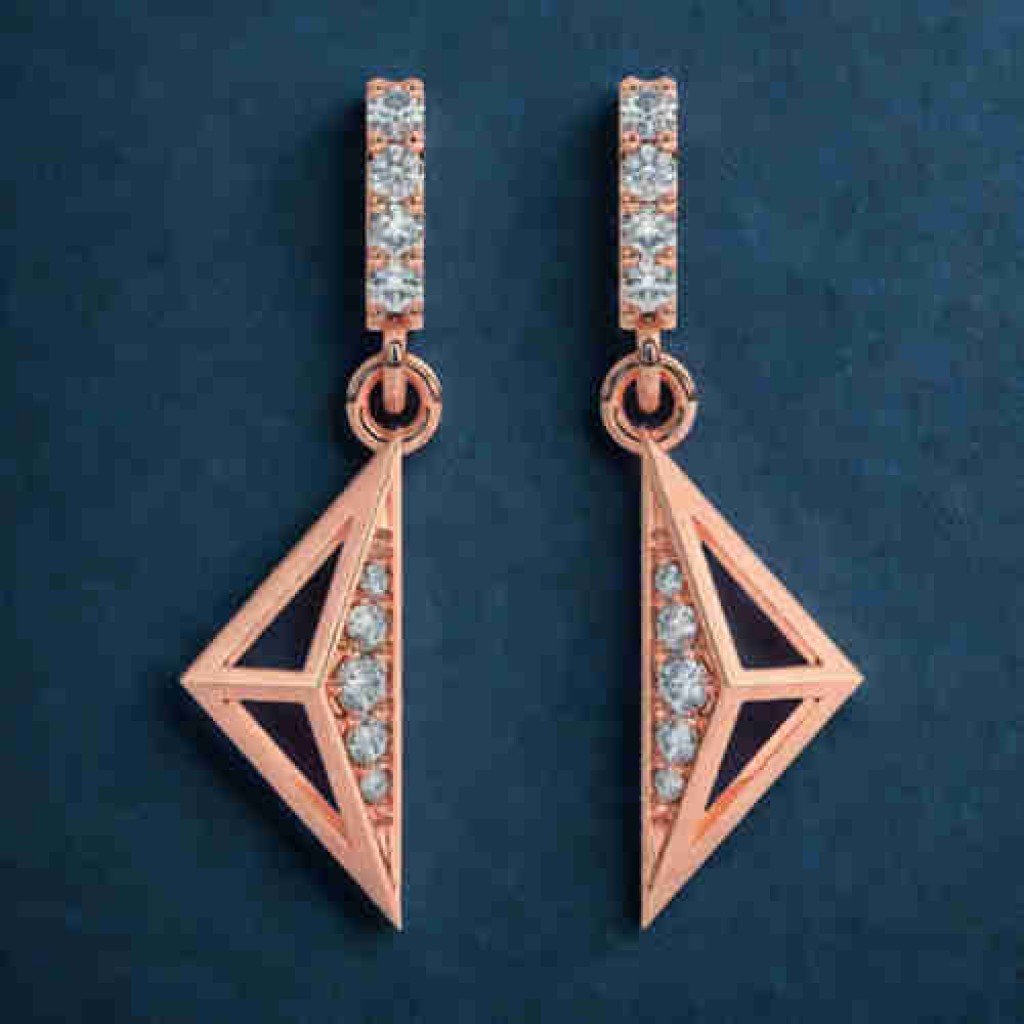 Diamond Hanging Earrings