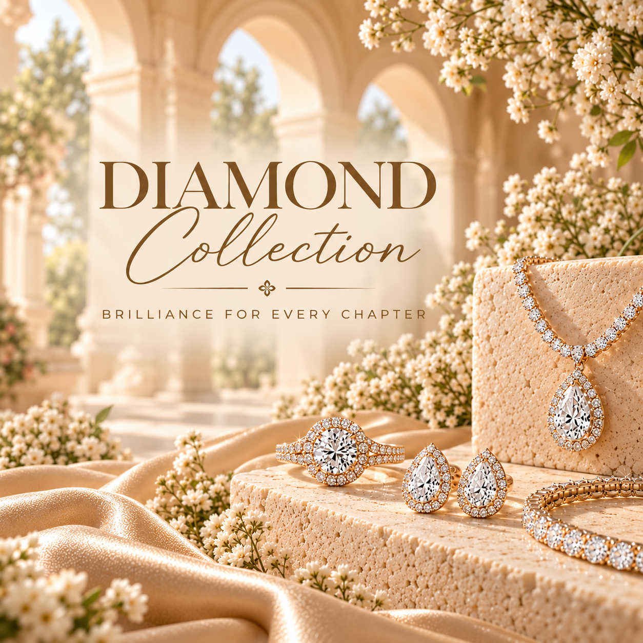 Diwaa Diamond Jewellery Collection – Elegant Diamond Necklaces, Rings and Earrings