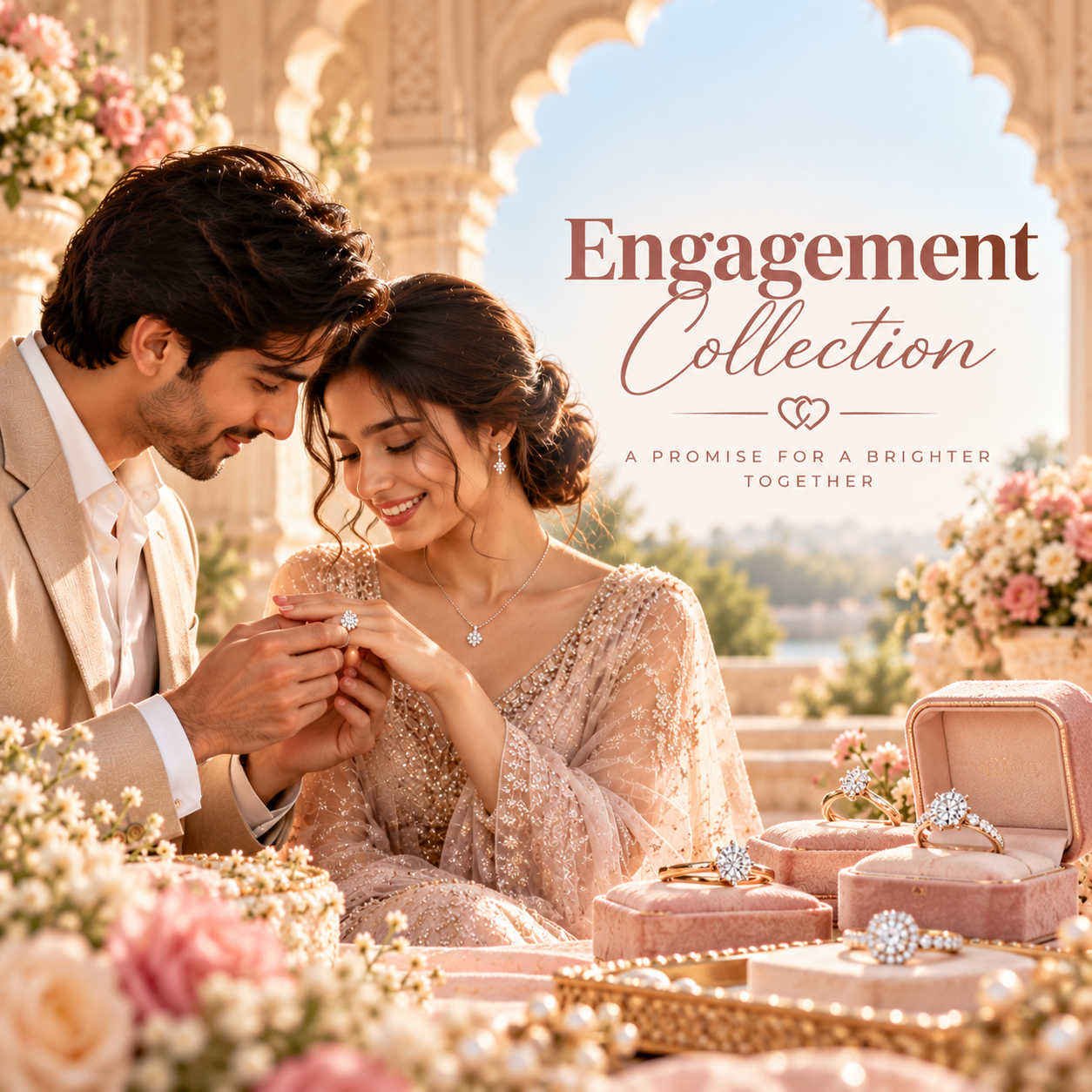 Diwaa Engagement Jewellery Collection – Diamond Engagement Rings and Romantic Couple Jewellery