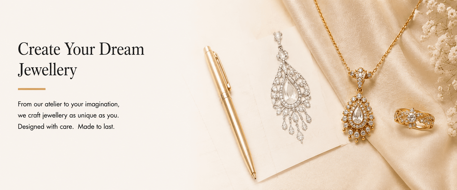 Diwaa Custom Jewellery Design – Create Your Dream Gold and Diamond Jewellery with Expert Craftsmanship and Personalised Designs