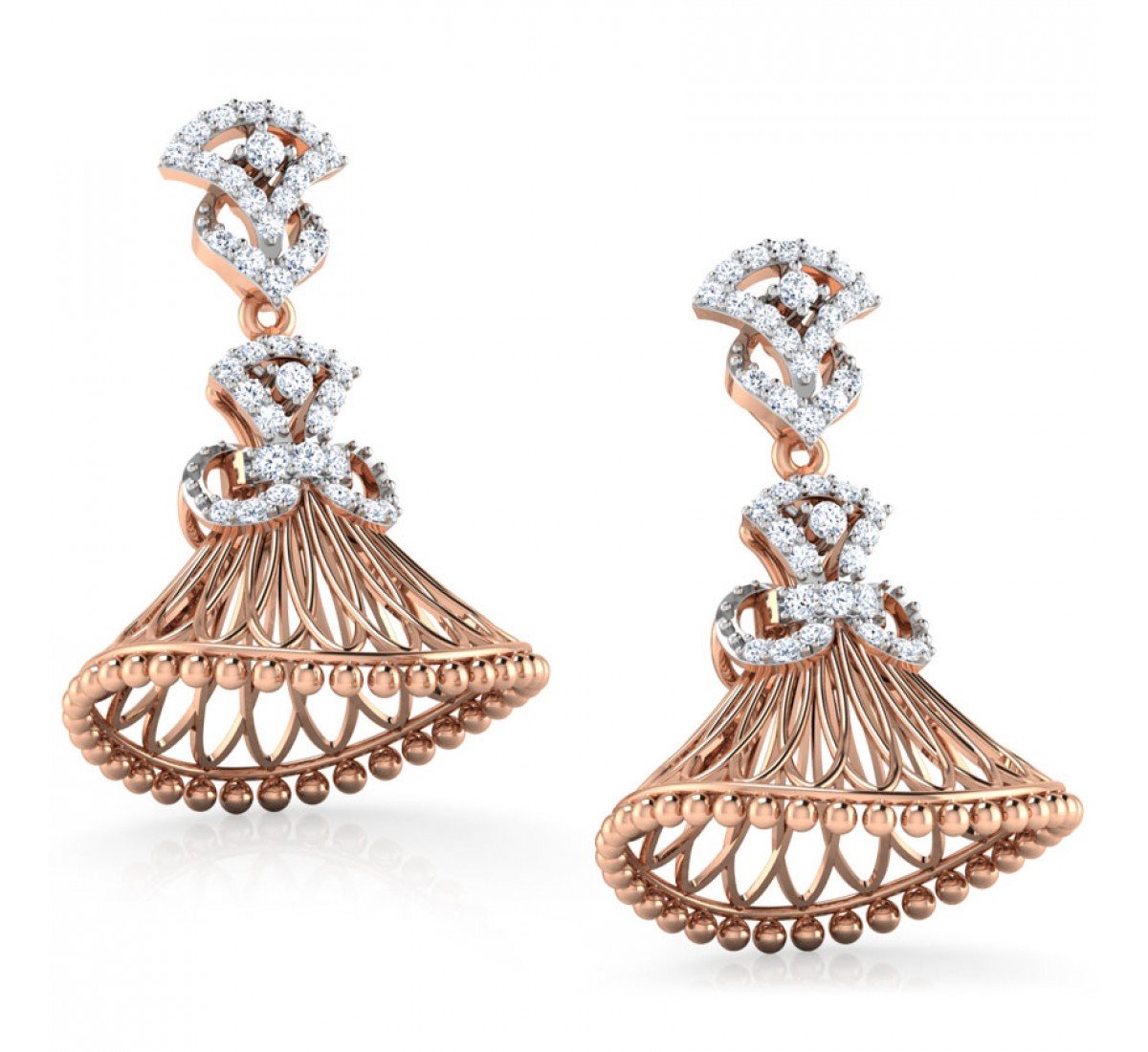 Snare Alaya Diamond Jhumkas