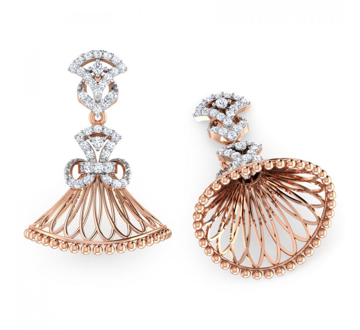 Snare Alaya Diamond Jhumkas