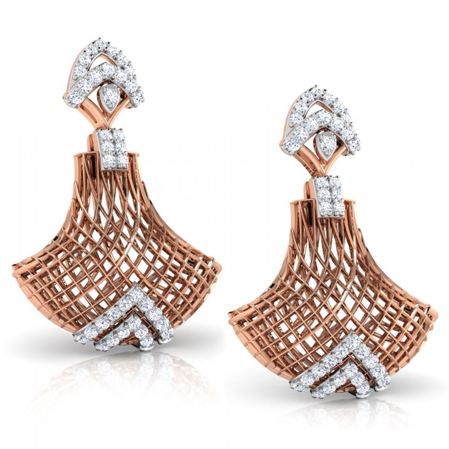 Shreyasi Inlay Diamond Jhumkas