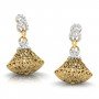 Moonlit Flare Diamond Jhumkas