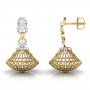 Moonlit Flare Diamond Jhumkas