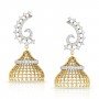 Glitz Bead Diamond Jhumkas