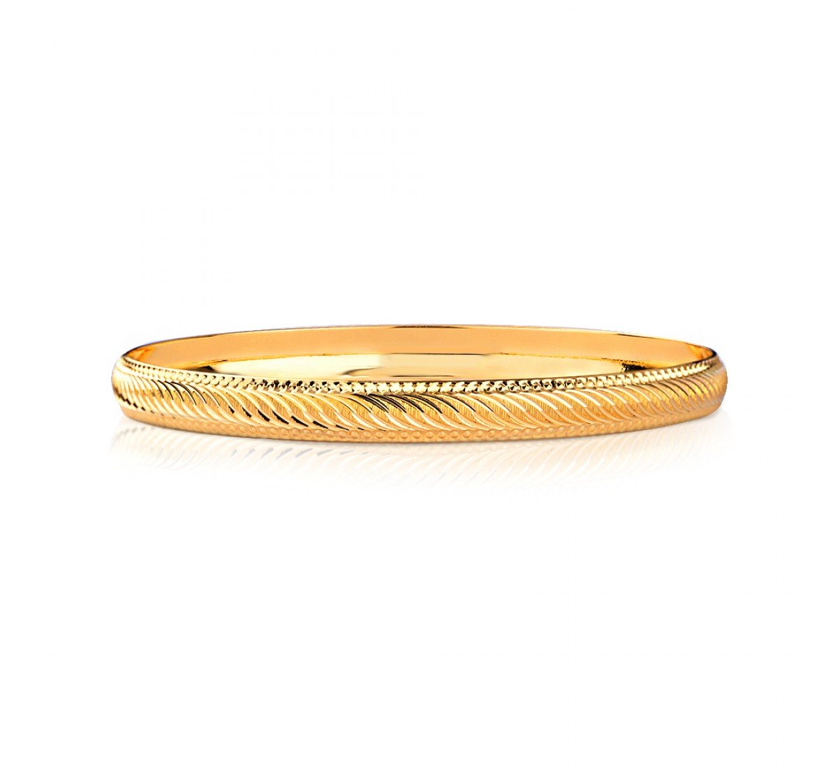 Divinity Edgy Gold Bangles