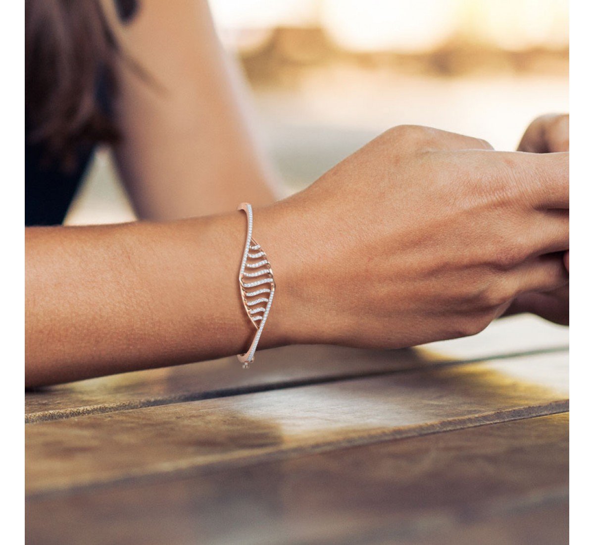 Harmony Helix Diamond Bracelet