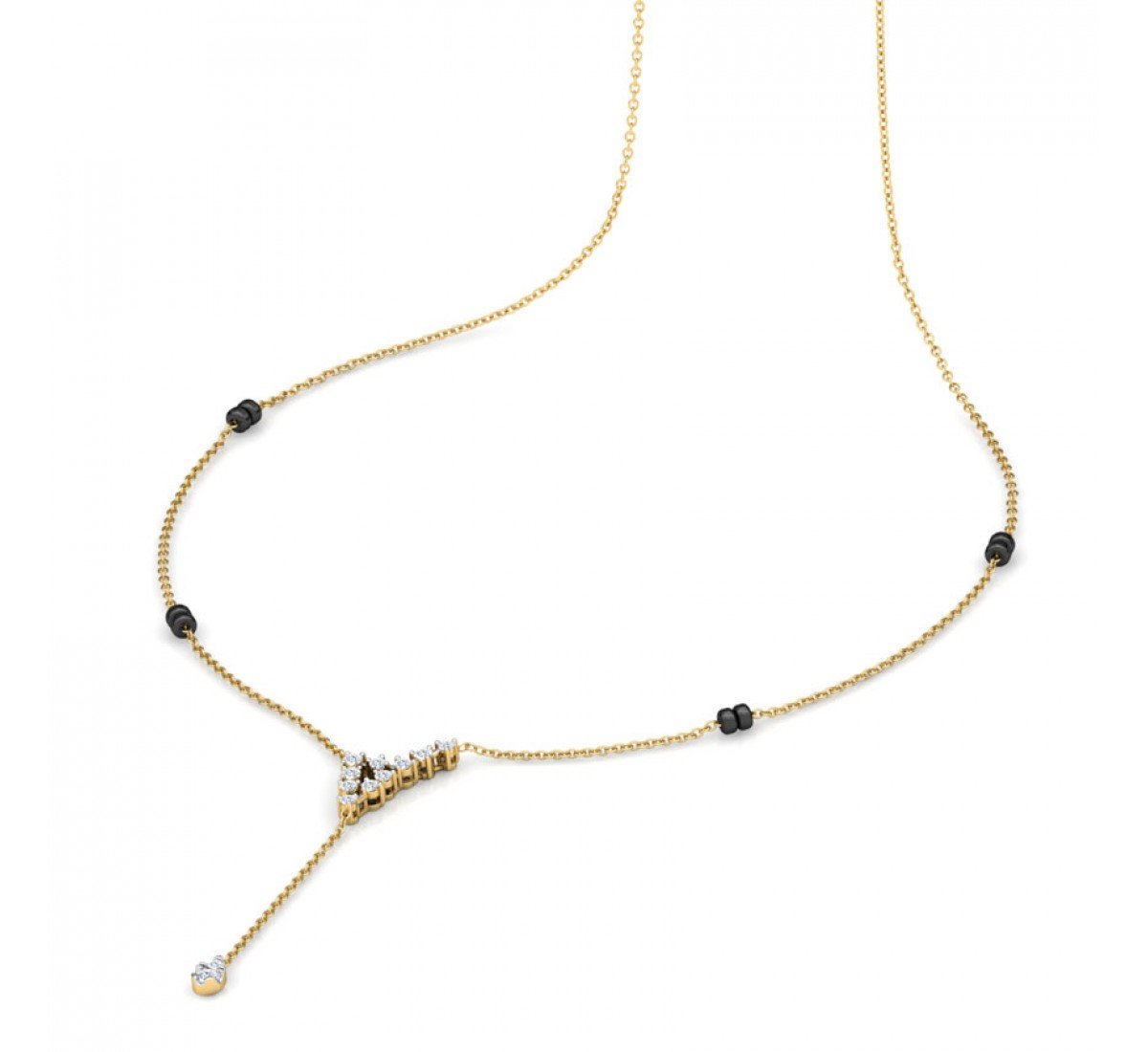 Opaline Diamond Mangalsutra