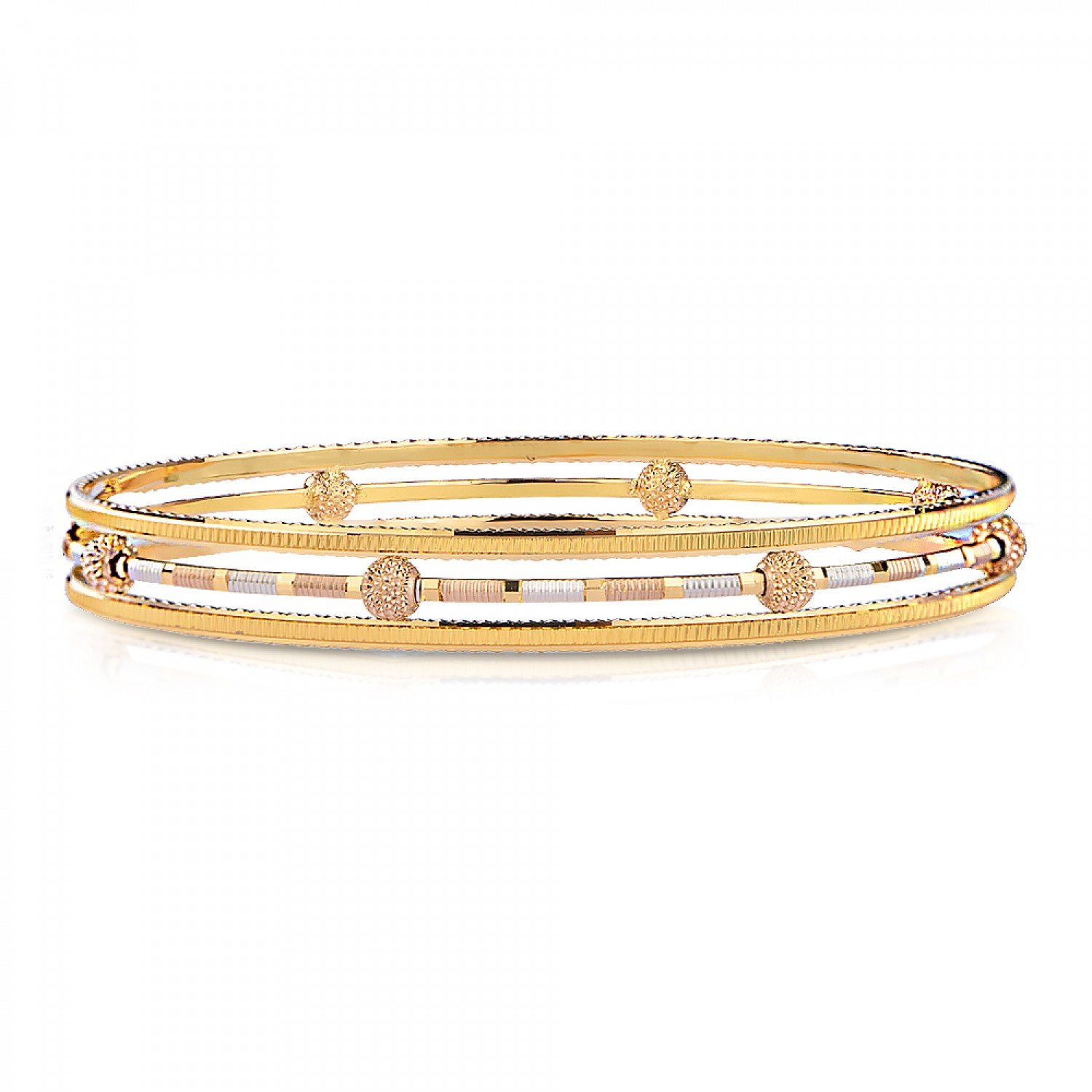 Elysian Spherical Gold Bangles