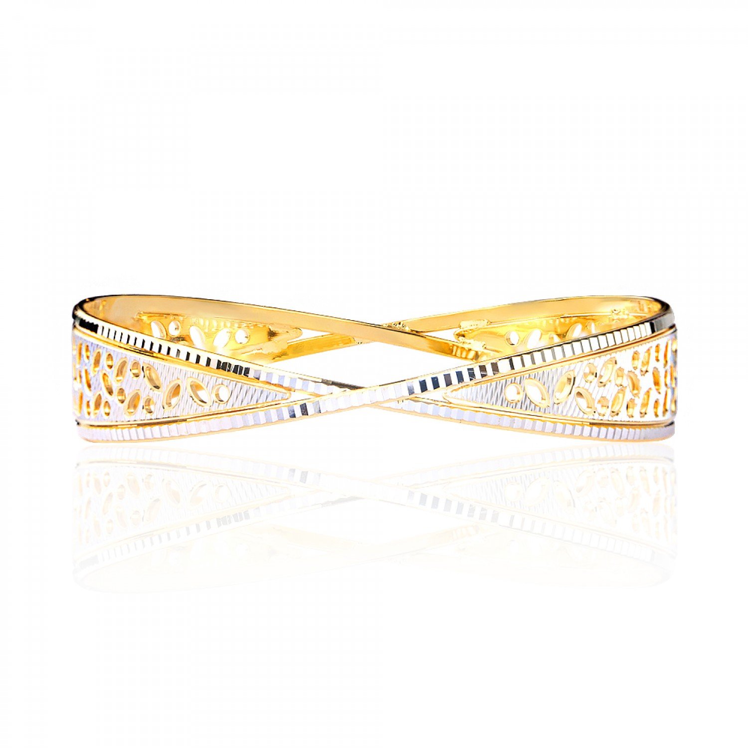 Ethereal Whisper Gold Bangles