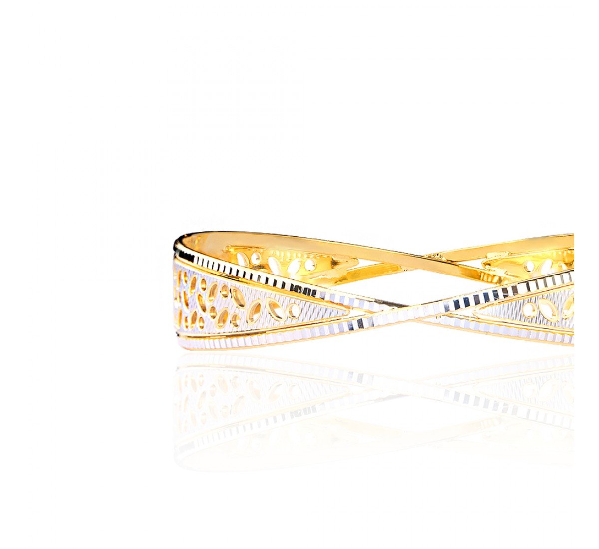 Ethereal Whisper Gold Bangles