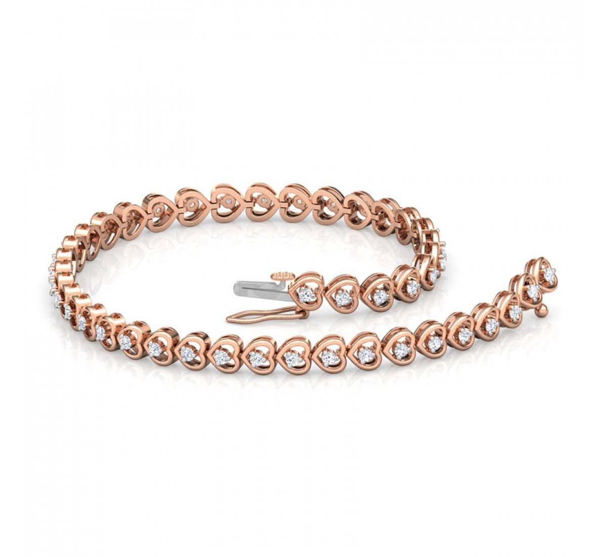 Twine Logy Cross Diamond Bracelet