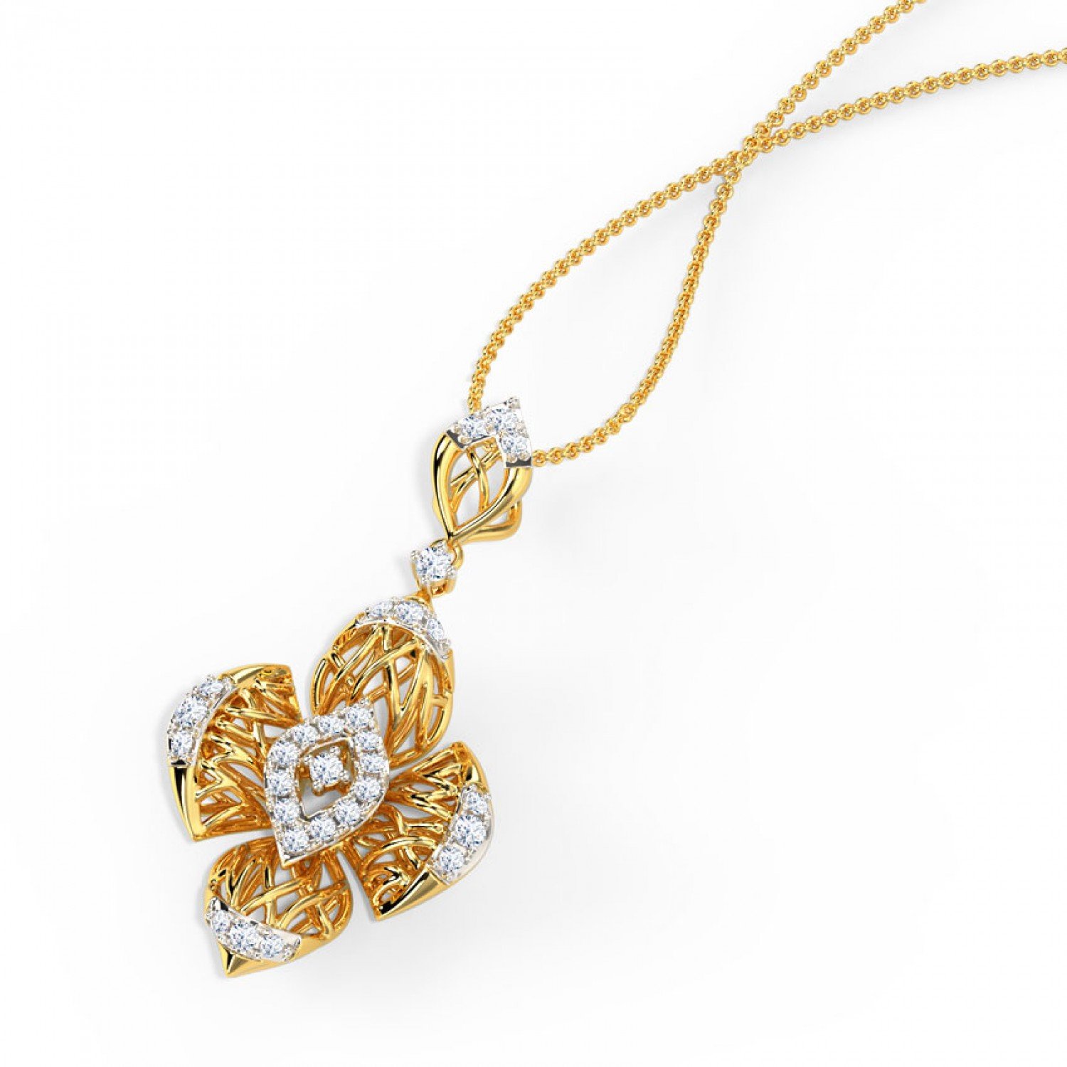 Prismic Diamond Pendant