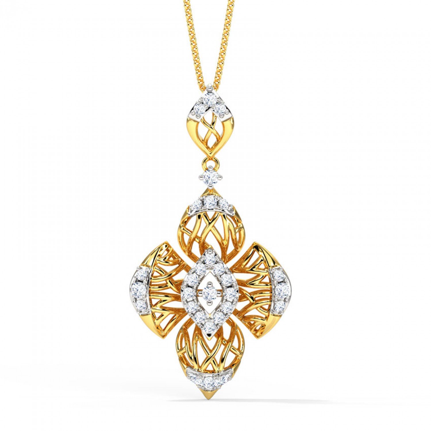 Prismic Diamond Pendant