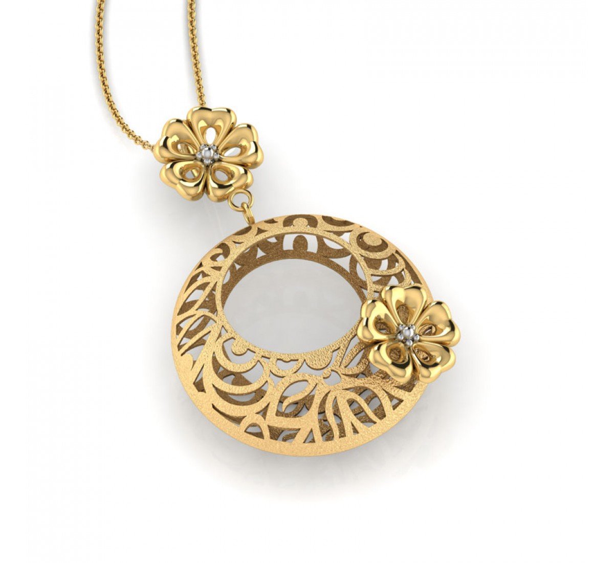 Futuraara Gold Pendant