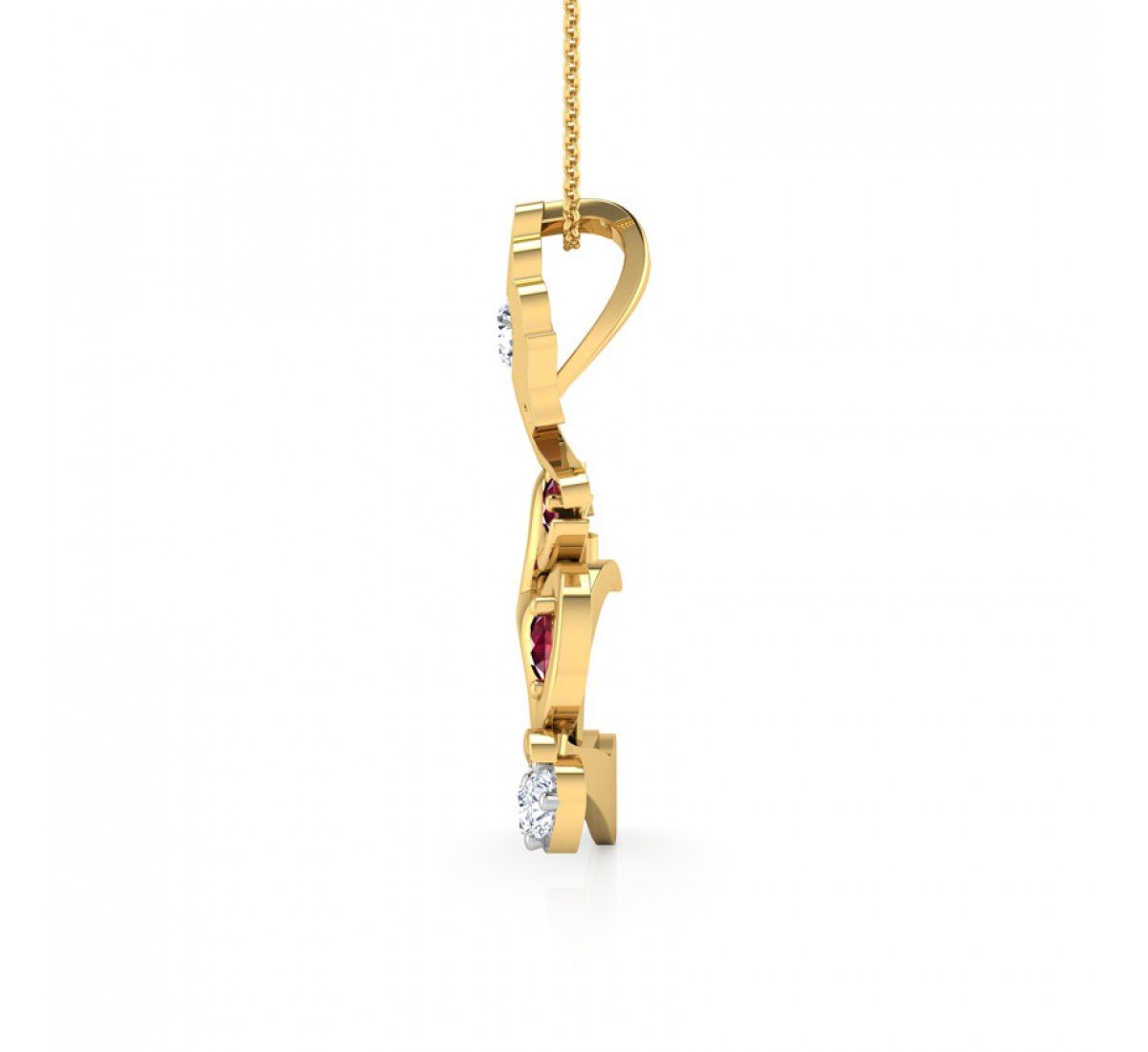 Divine Om Buddha Diamond Pendant