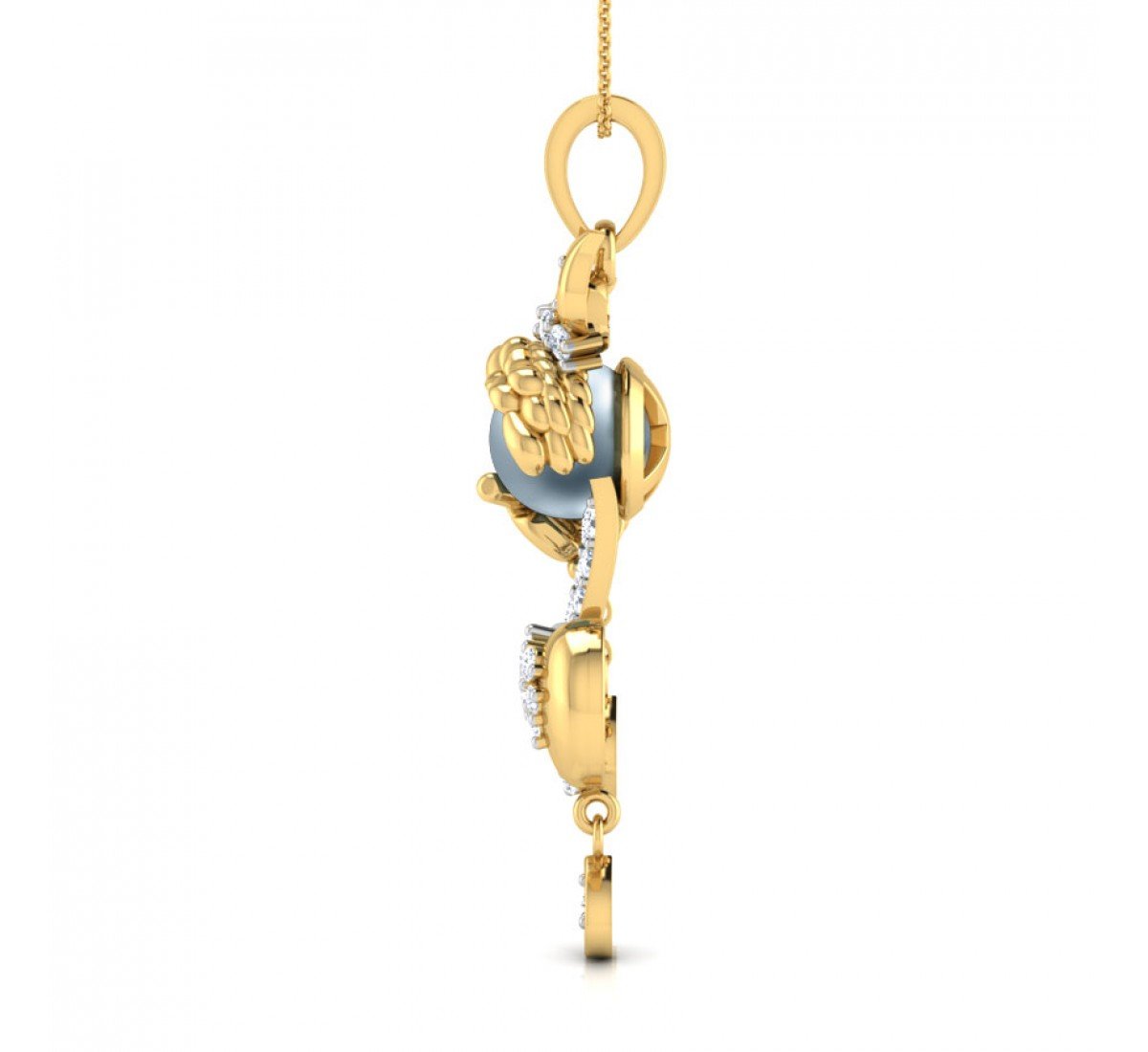 Bal Krishna Flute Diamond Pendant