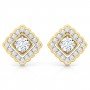 Flick Solitaire Diamond Earrings