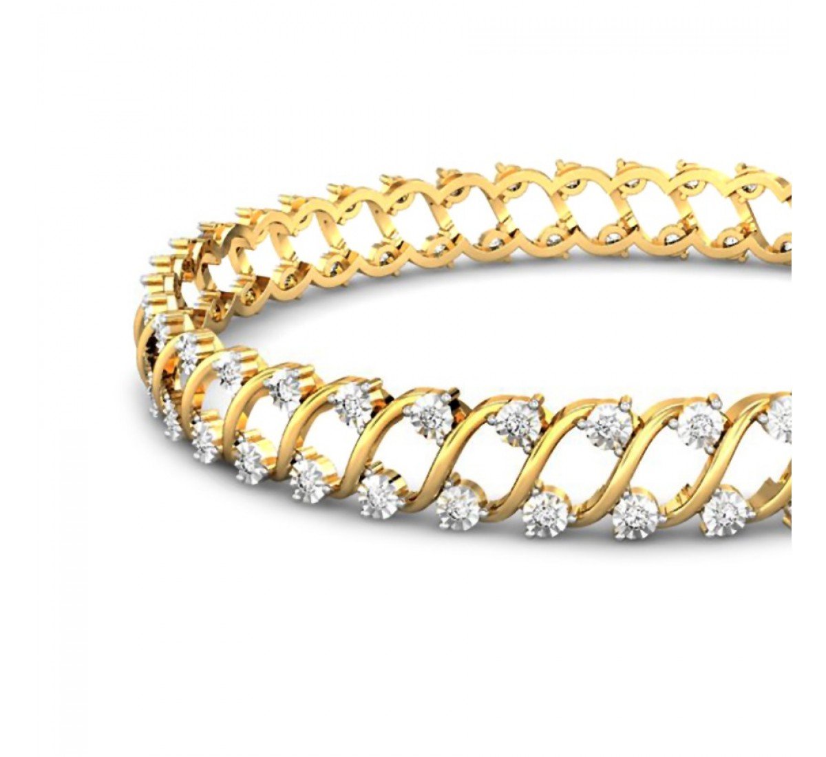 Tennis Aishi Gold Bangles