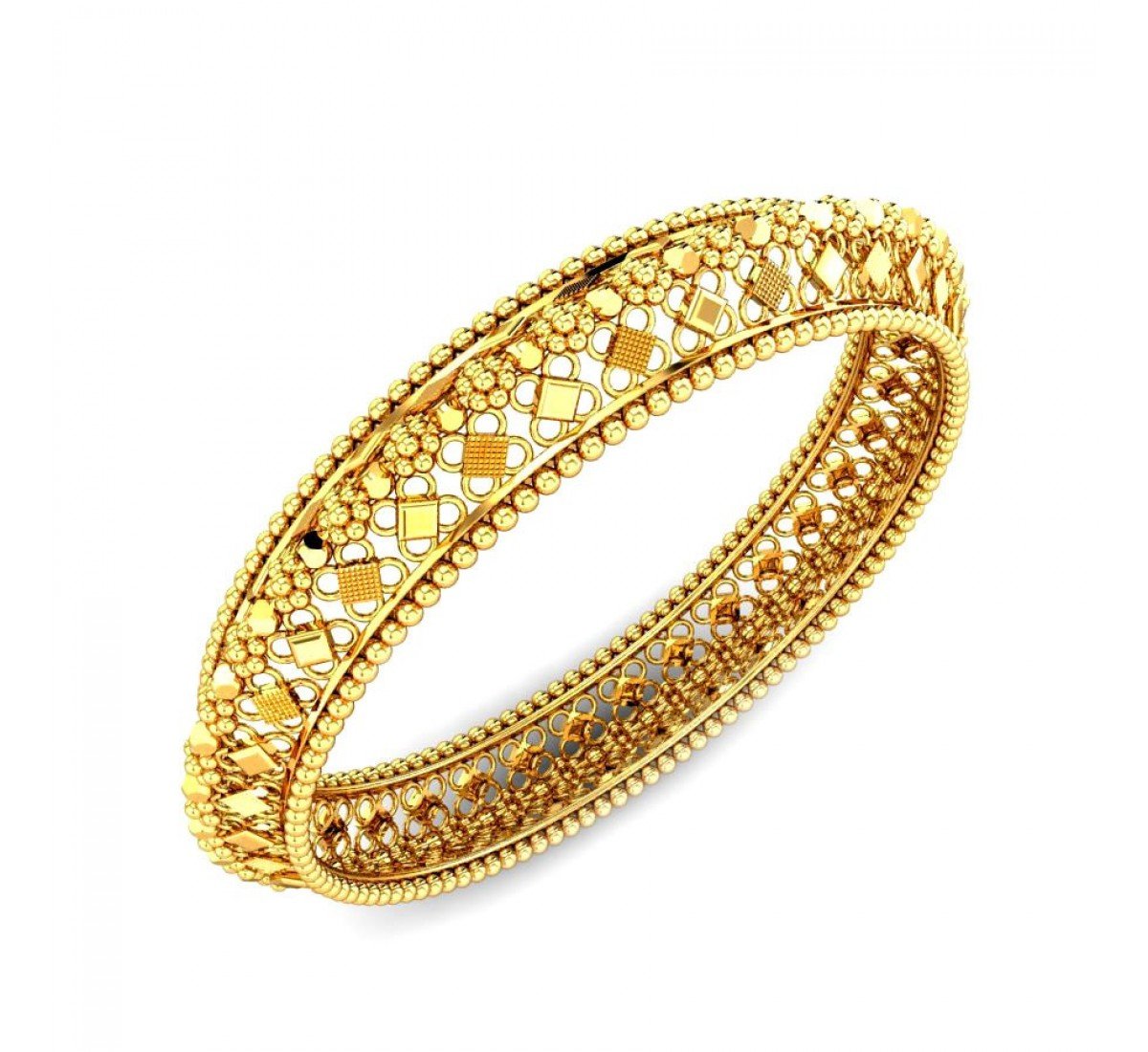 Knotnivara Swirl Gold Bangles