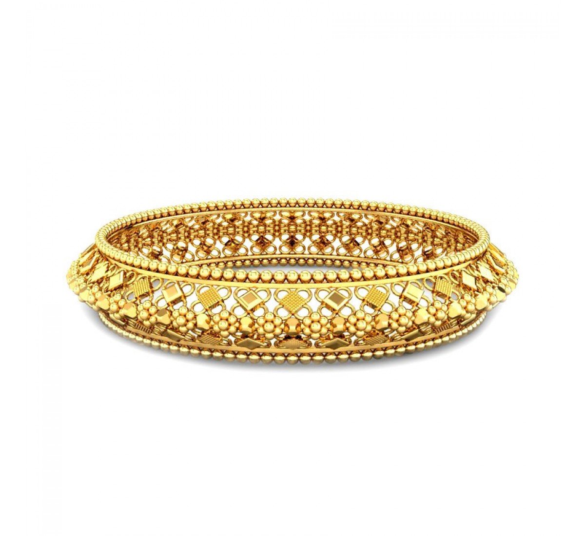 Knotnivara Swirl Gold Bangles