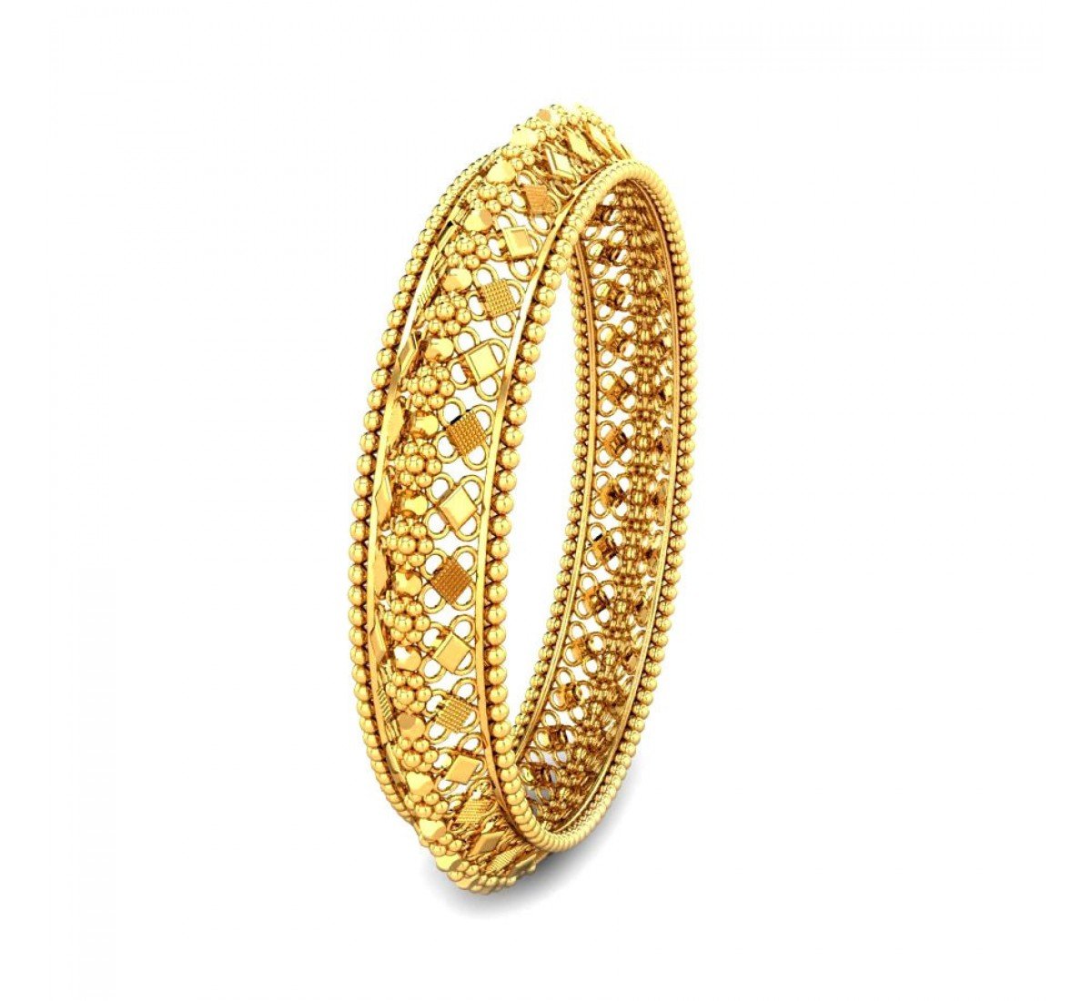 Knotnivara Swirl Gold Bangles