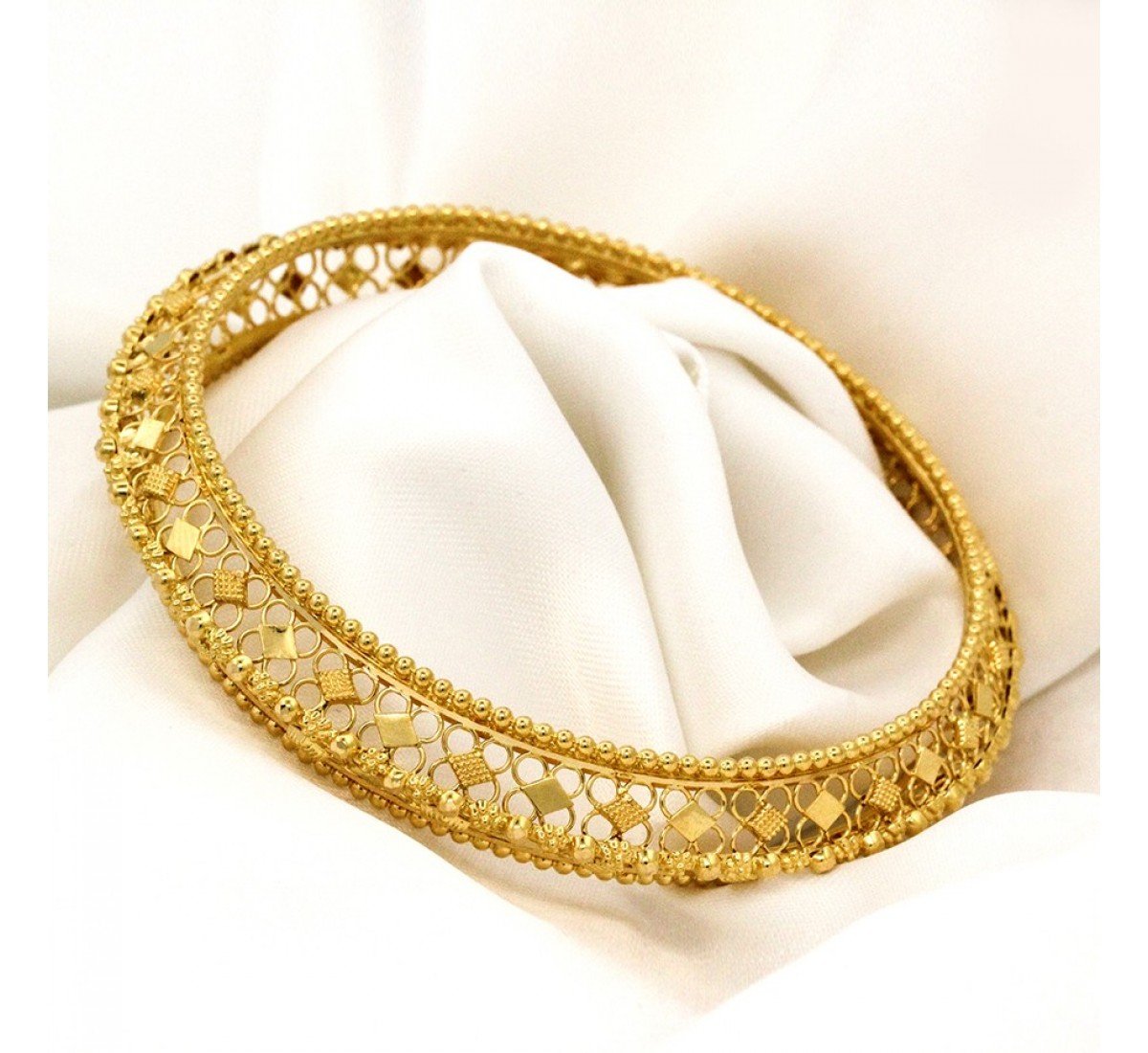Knotnivara Swirl Gold Bangles