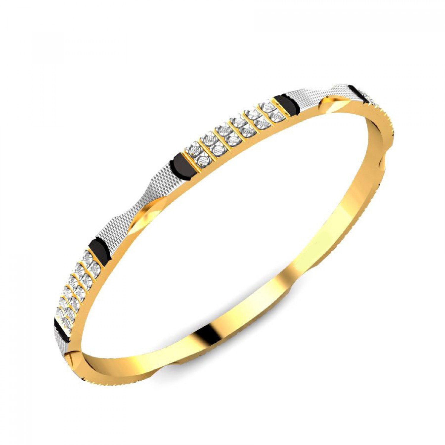Splendor Texture Gold Bangles