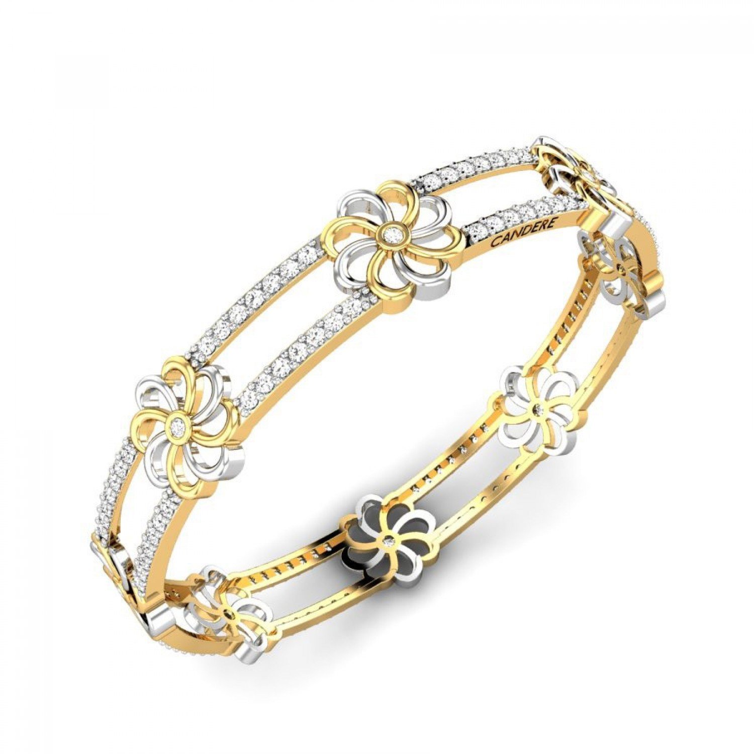 Upexa Light Gold Bangles