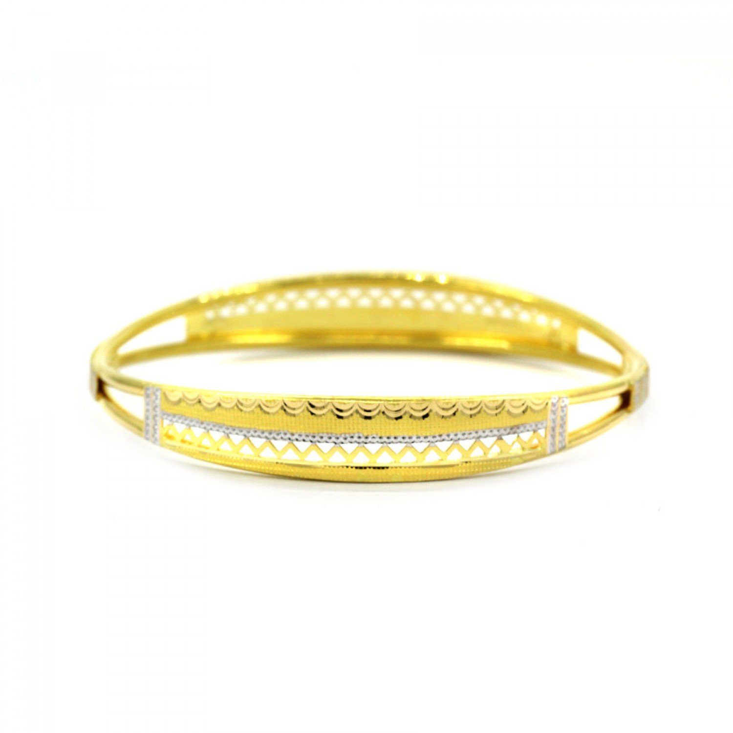 Opalescent Moonshine Gold Bangles