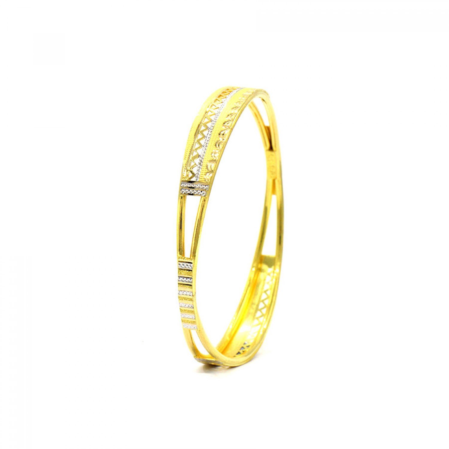 Opalescent Moonshine Gold Bangles