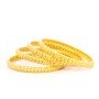 Mesh Charm Gold Bangles