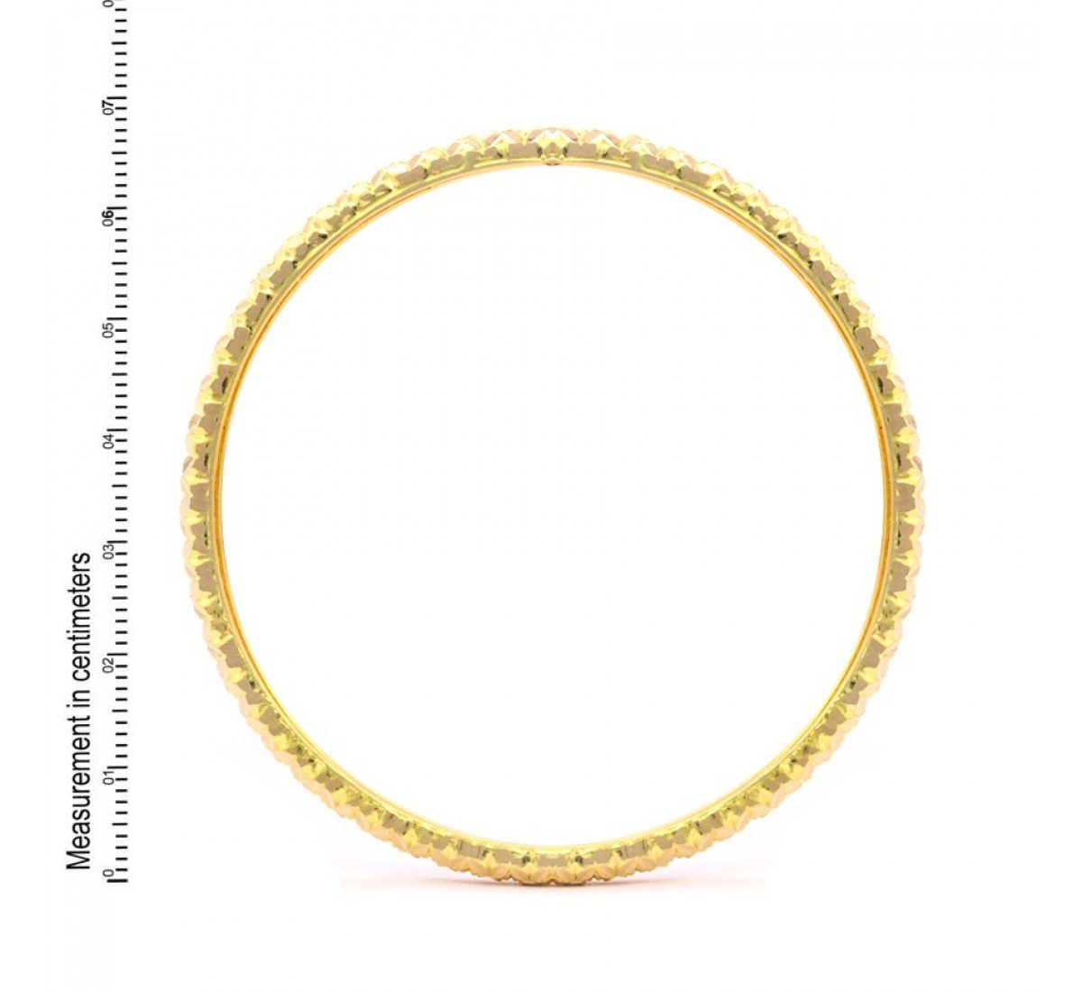 Mesh Charm Gold Bangles