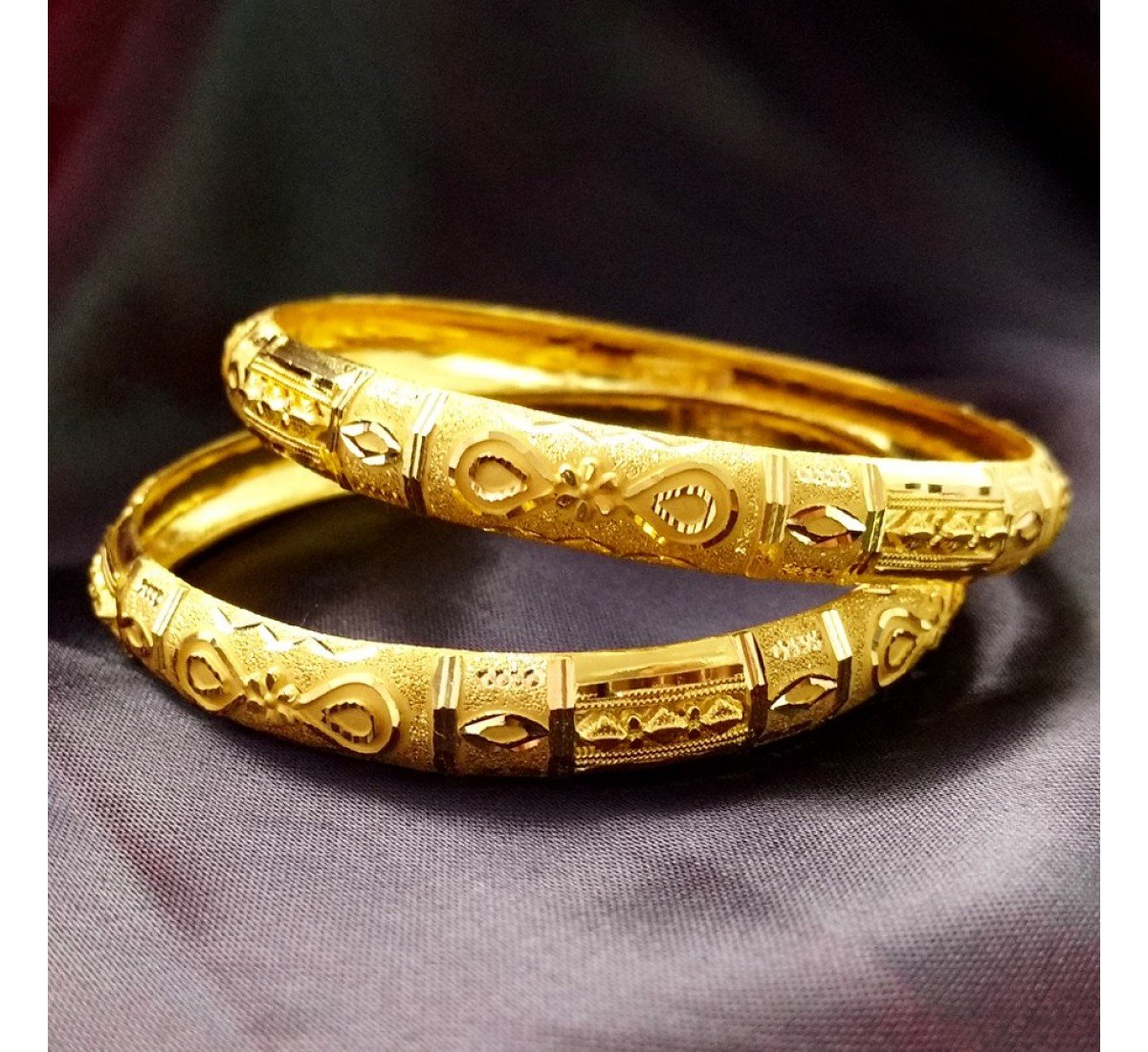 Whimsy Allure Gold Bangles