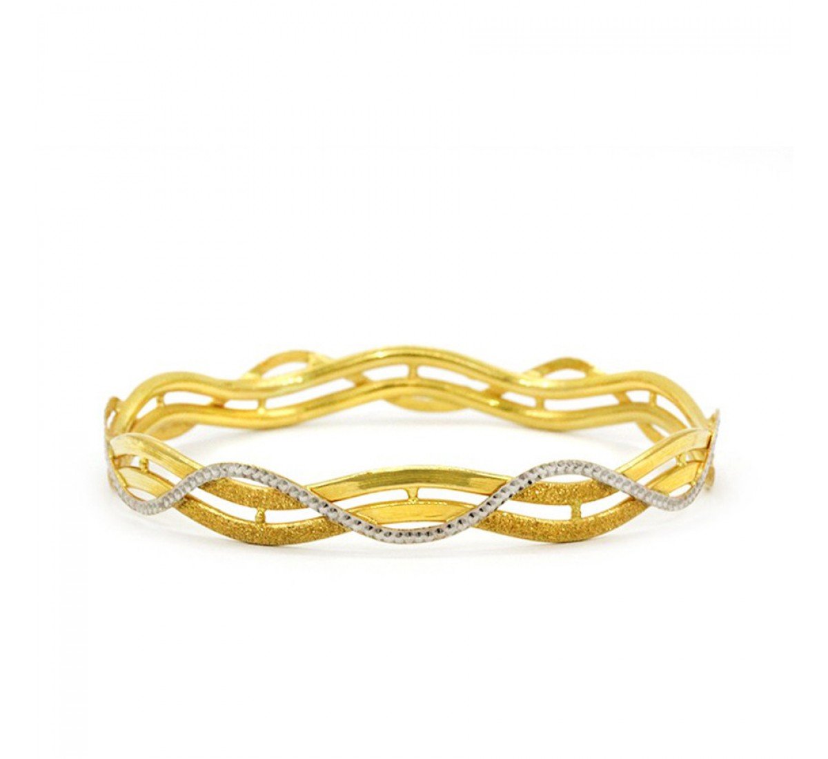 Aleanor Parnika Gold Bangles
