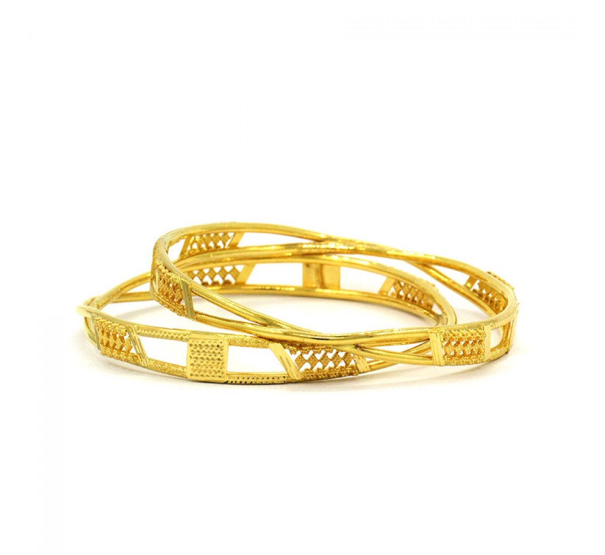 Delicate Pacheli Gold Bangles