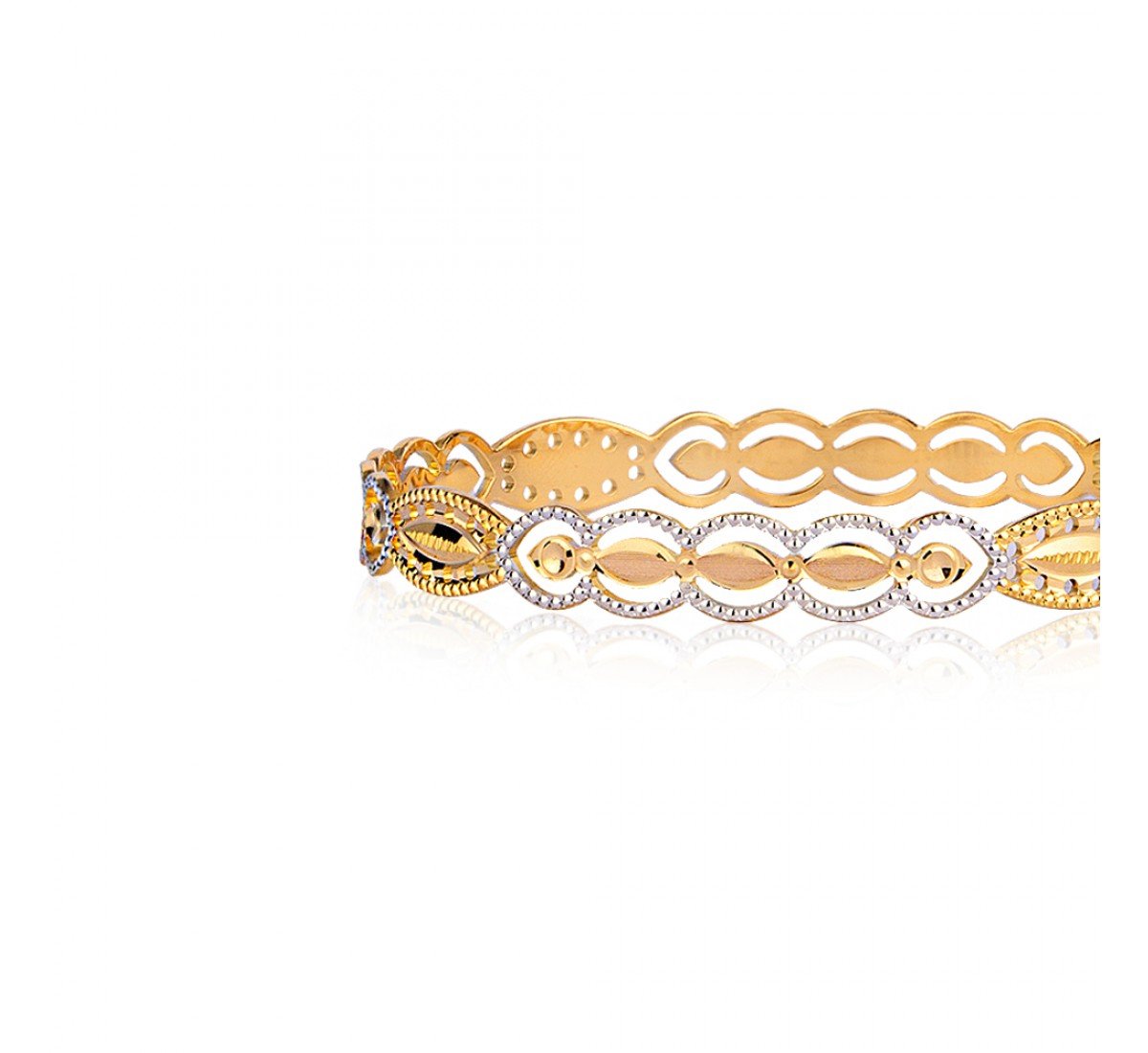 Adorable Gossamer Gold Bangles