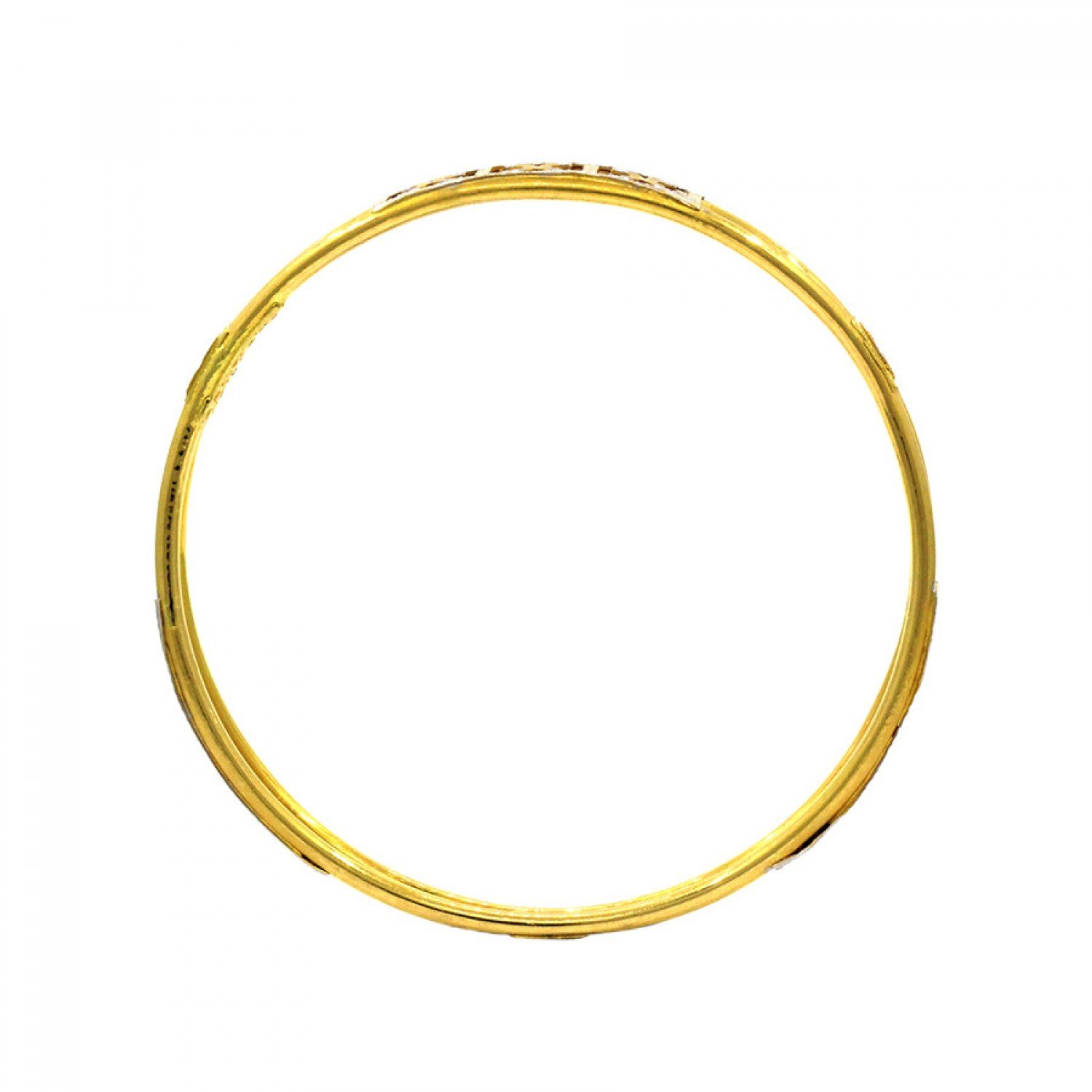 Eshani Cylindrical Gold Bangles