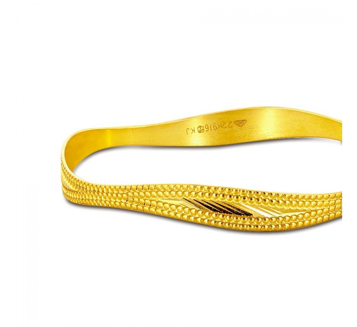 Spiral Garland Gold Bangles