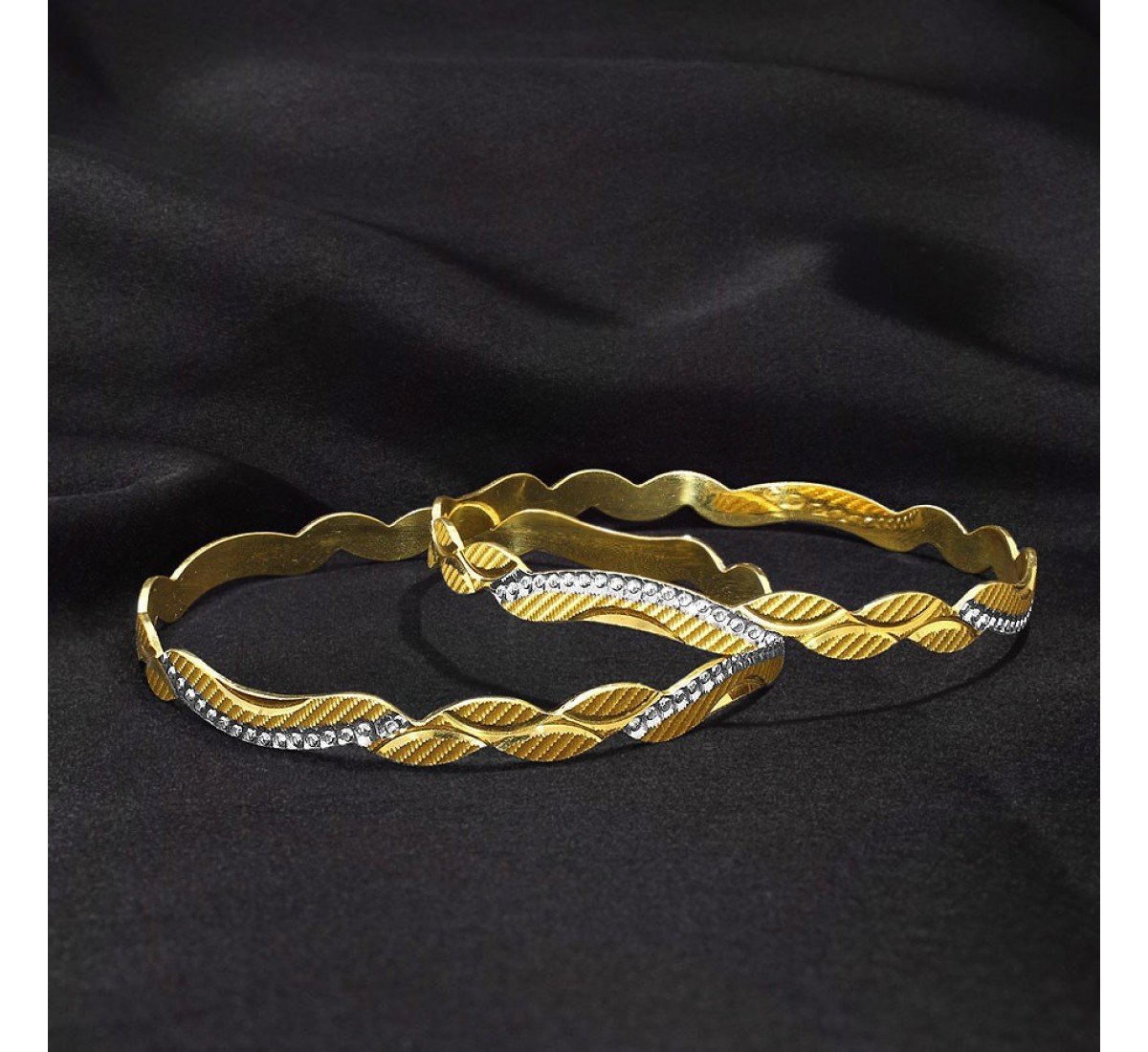 Magnolia Alpinia Gold Bangles