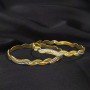 Magnolia Alpinia Gold Bangles
