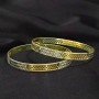 Stylised Jasmin Gold Bangles