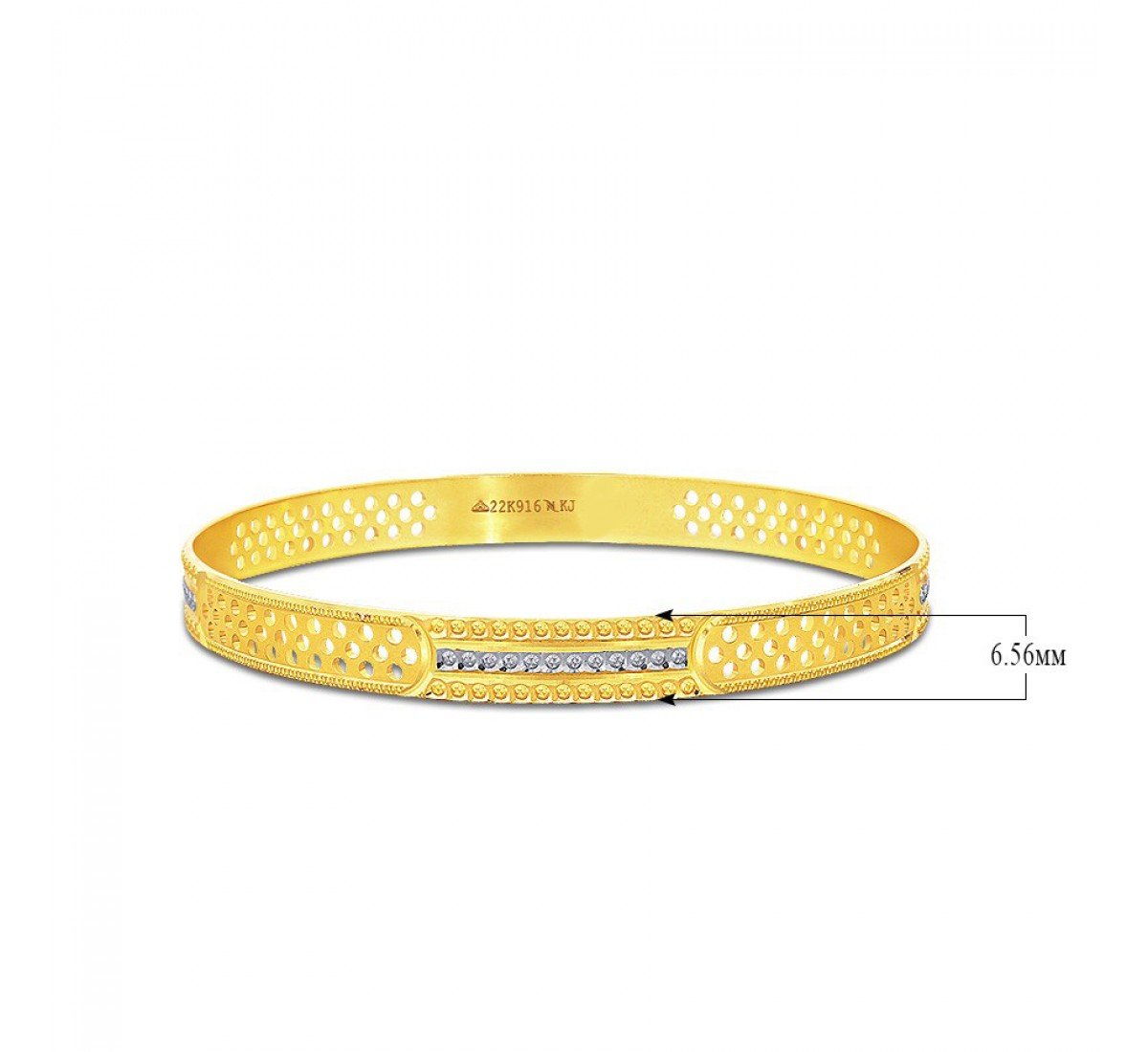 Stylised Jasmin Gold Bangles
