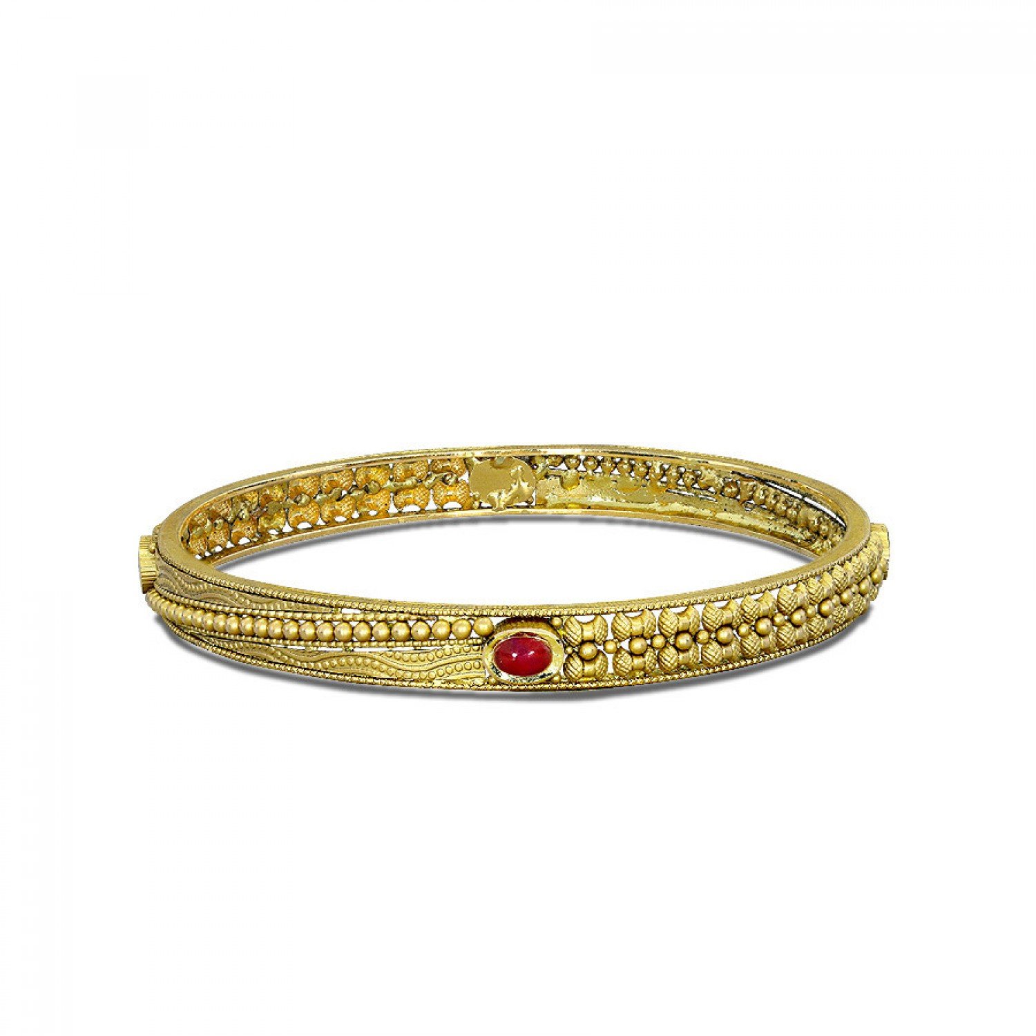 Enthralling Nakti Gold Bangles