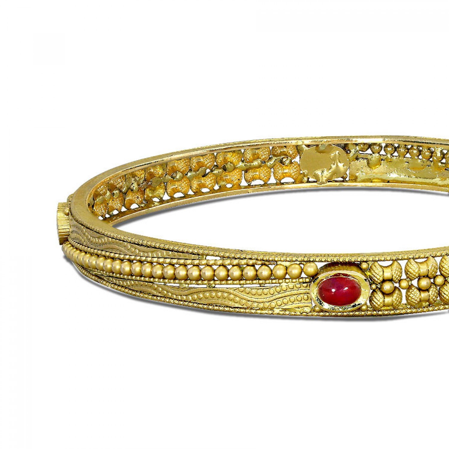 Enthralling Nakti Gold Bangles