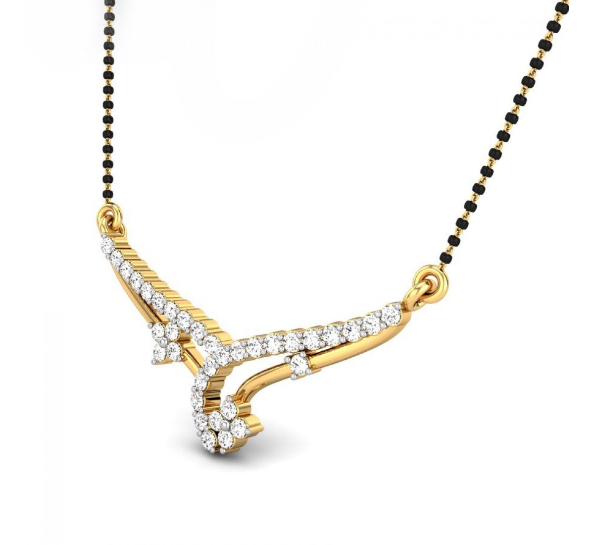 Onyxara Diamond Mangalsutra