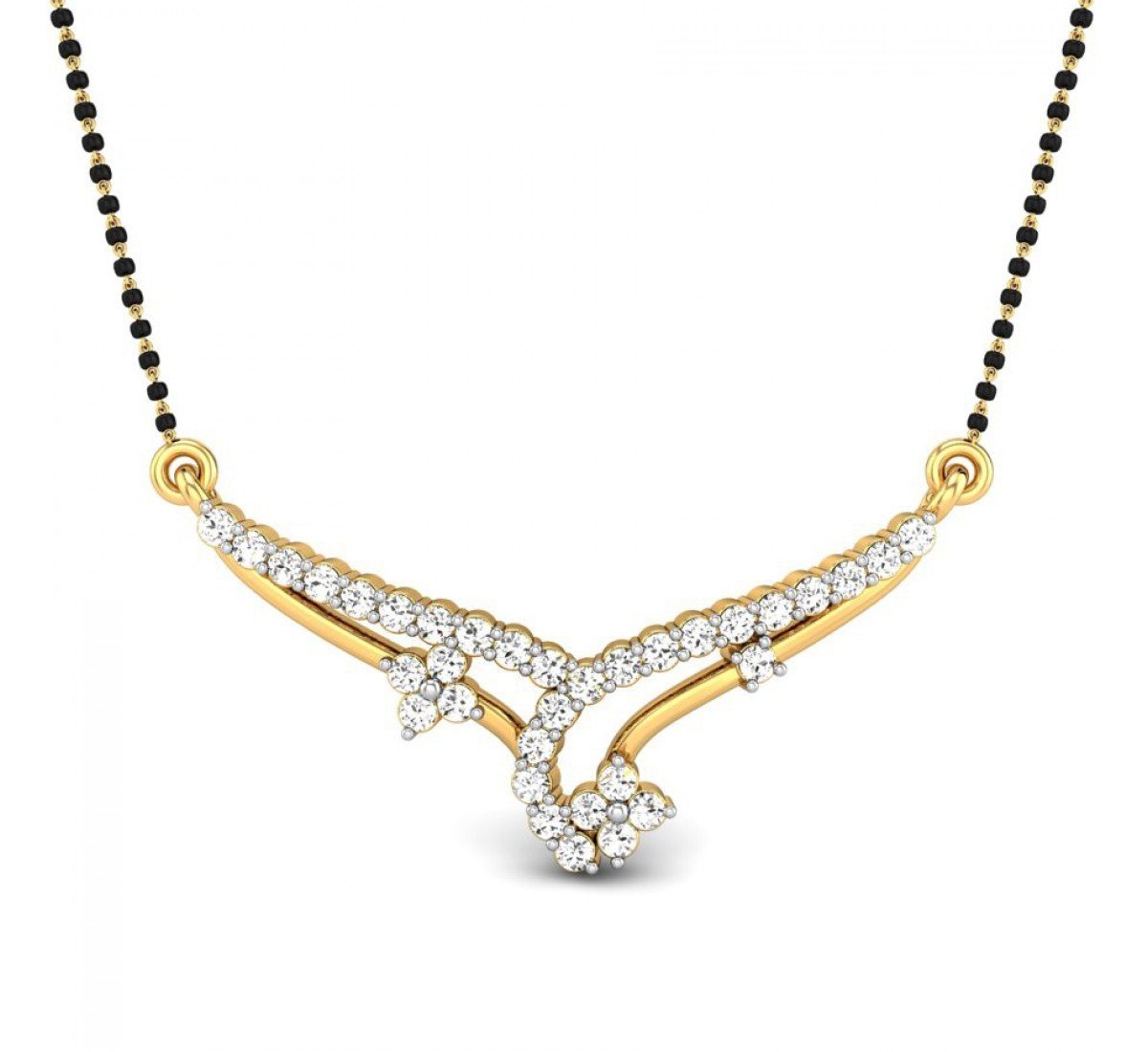 Onyxara Diamond Mangalsutra