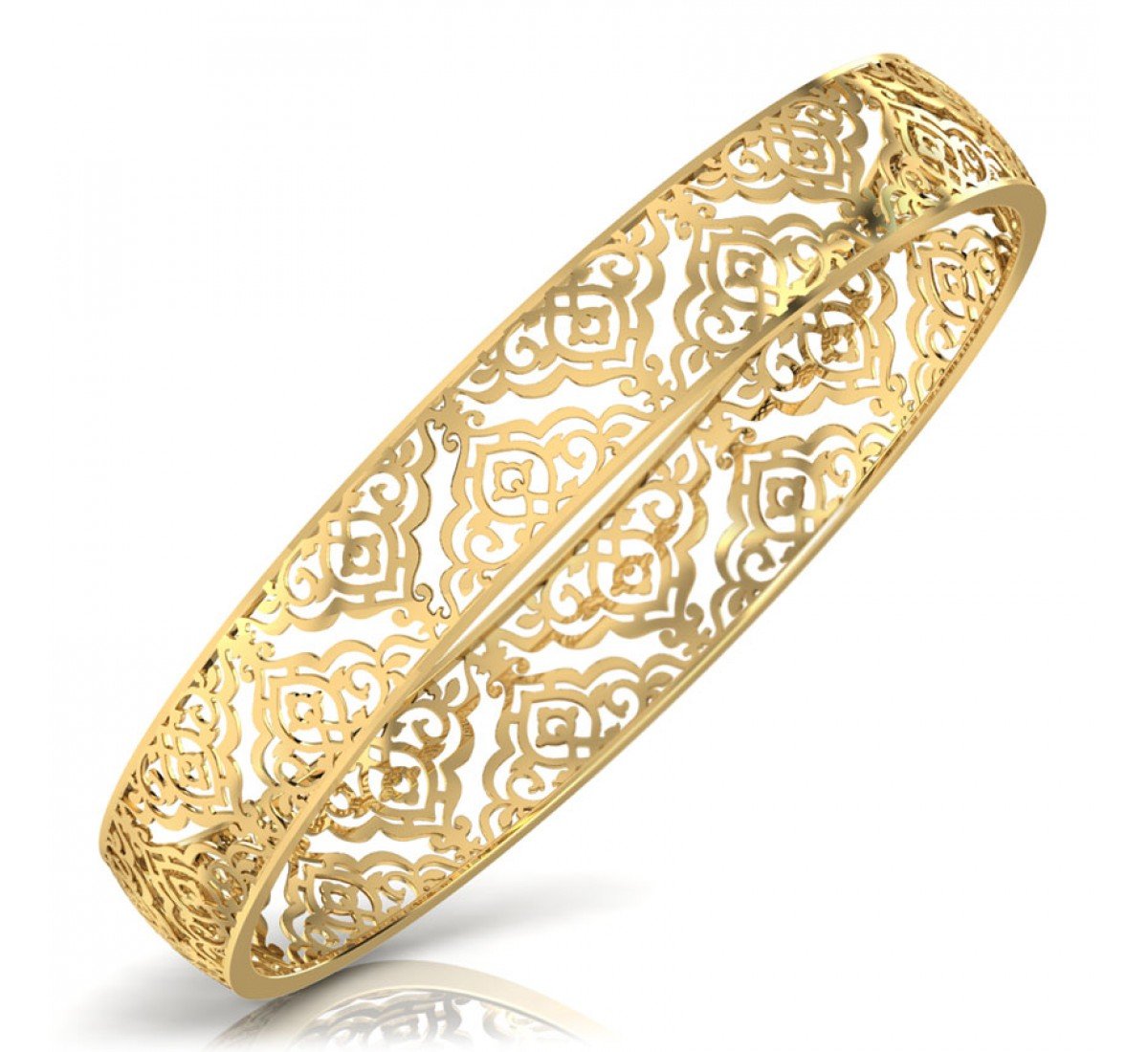Luminescent Cluster Gold Bangles
