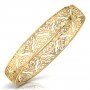 Luminescent Cluster Gold Bangles